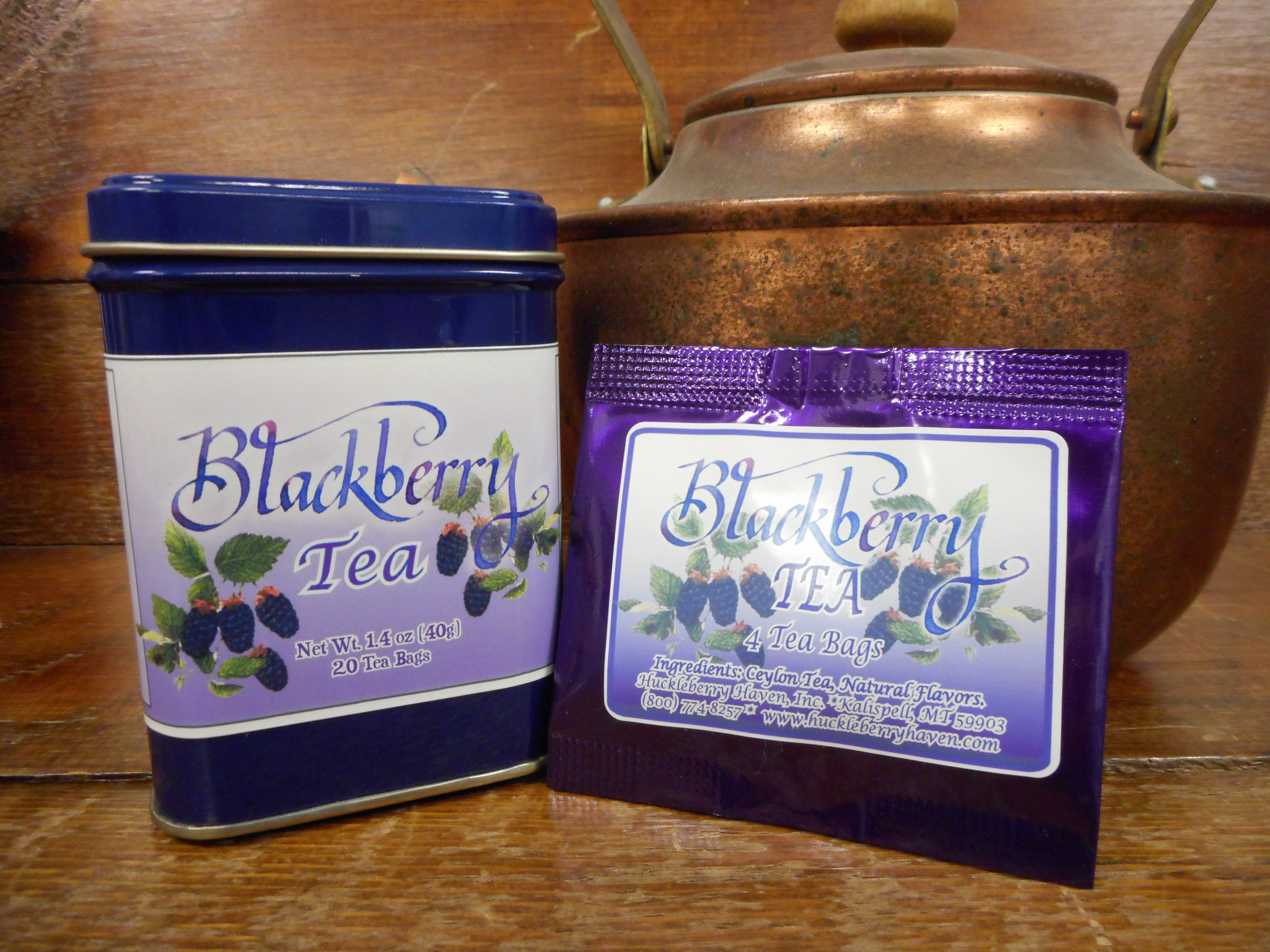 Mountain Blackberry Tea Tin, 20 Tea Bags