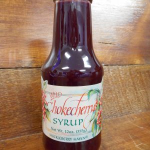 Wild Chokecherry Syrup - Round Bottle12 oz.