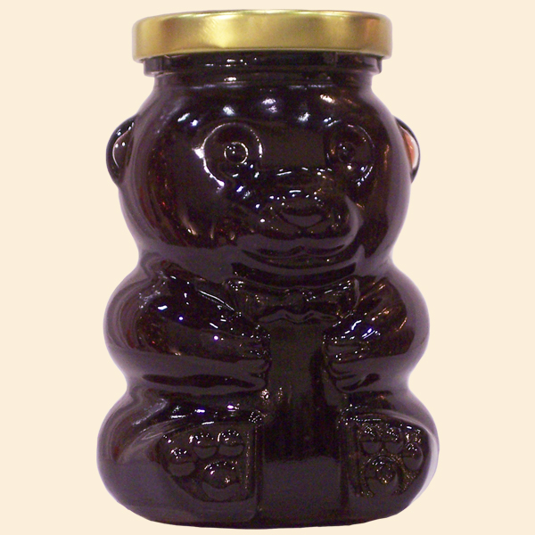 Wild Huckleberry Honey Glass Bear12 oz.