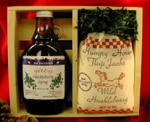 Gift Crate: Huckleberry Flap Jack Mix &  Huckleberry Syrup