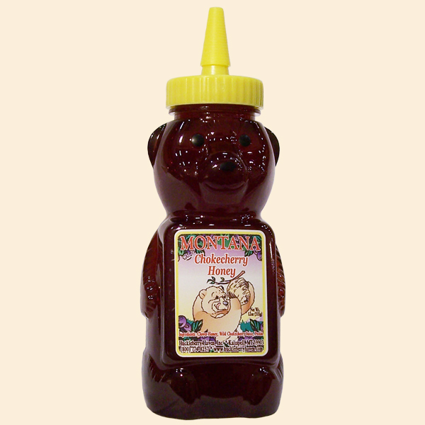 Wild Chokecherry Honey Plastic Squeeze Bear<br />12 oz.