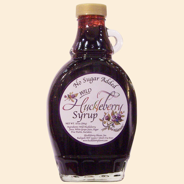 Sugar Free Wild Huckleberry Syrup<br />10 oz.