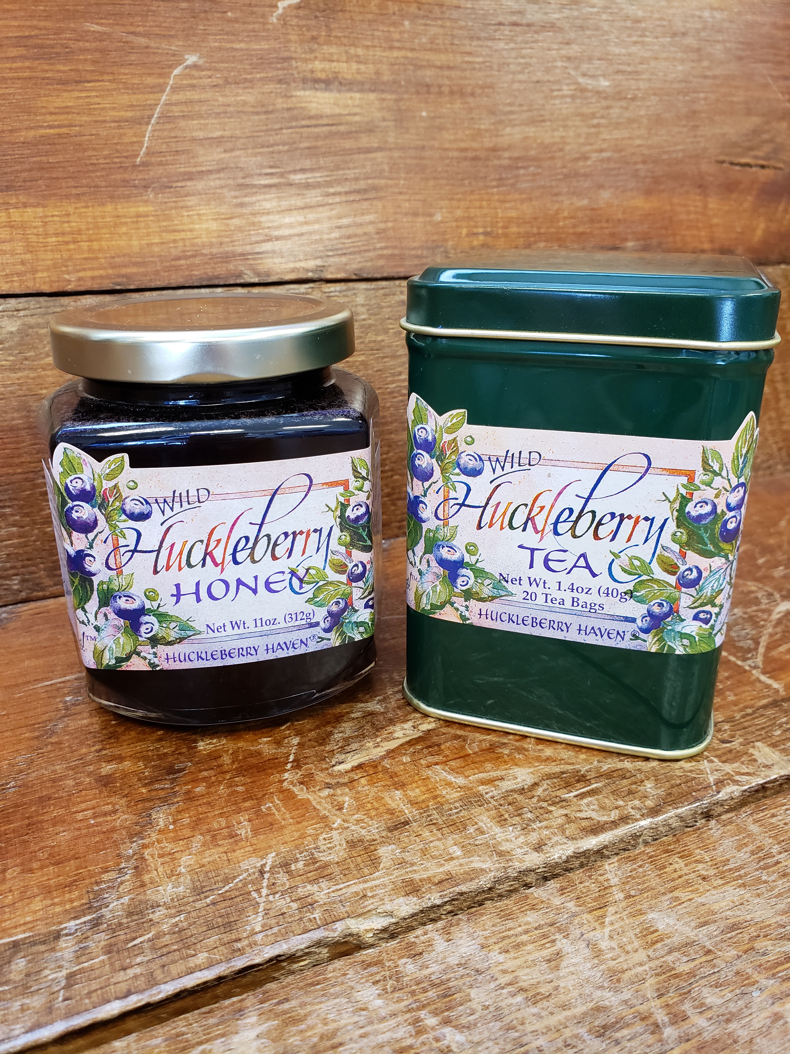 Gift Crate: Tea Tin & 11oz Honey