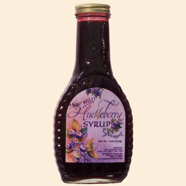 Wild Huckleberry Syrup - Banjo Bottle11 oz.