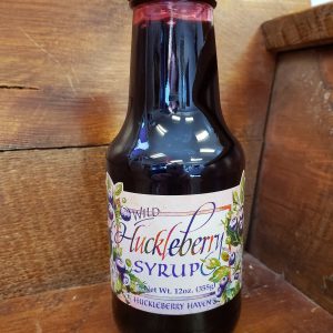 Wild Huckleberry Syrup - Round Bottle12 oz.